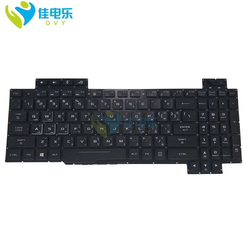 

US AR KR TI laptop keyboard for Asus ROG STRIX GL503VS GL503 backlit kbd Arabic korean Thai 0KNB0-661AAR00 0KNB0-661ATA00