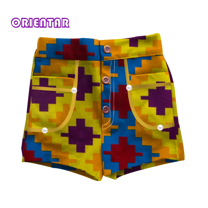 

Summer African Clothes for Kids Newborn Baby Girls Short Pants African Printed Cotton Casual Kids Shorts Pants Clothing WYT321