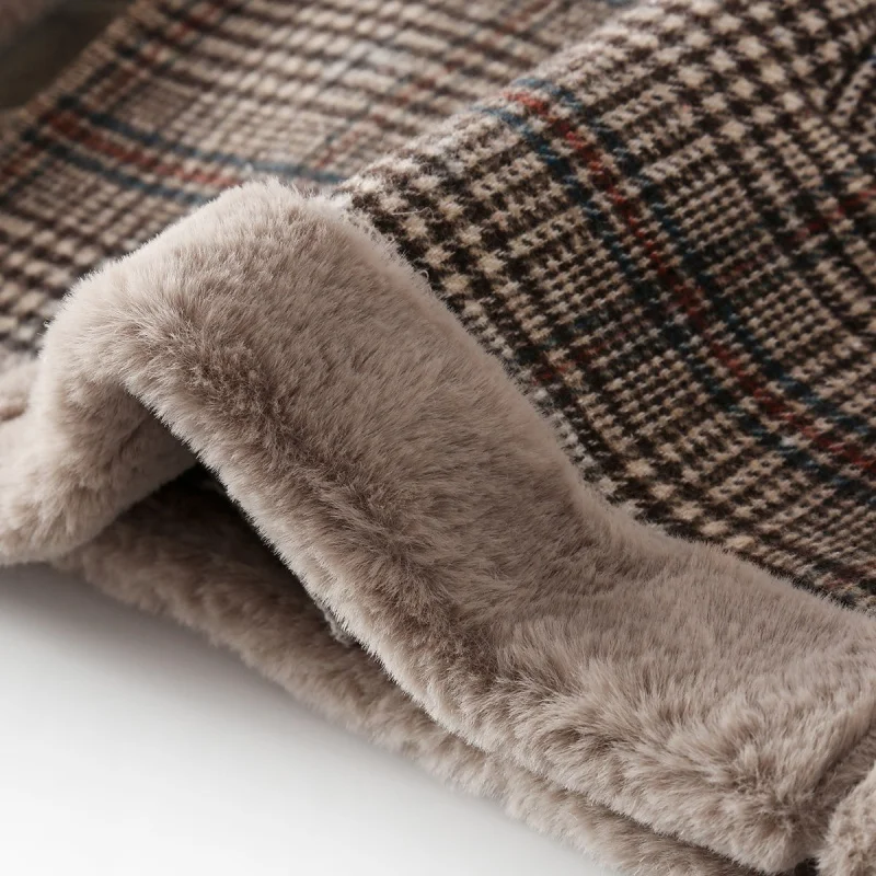 Женский шерстяной пуховик с хлопковой подкладкой Осень-зима 2021 новая свободная и