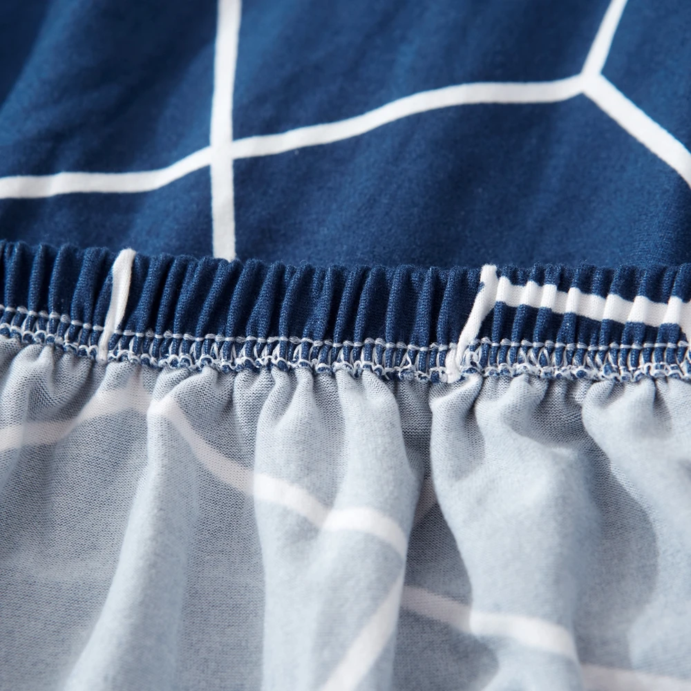 Чехол для обеденного кресла Navy из спандекса с эластичным принтом съемное кресло