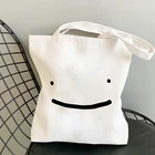 Эстетическая сумка-шоппер Dream Smp, милые сумки с графическим принтом для игр, Наплечная Сумка, повседневные сумки для покупок, женская элегантная Холщовая Сумка