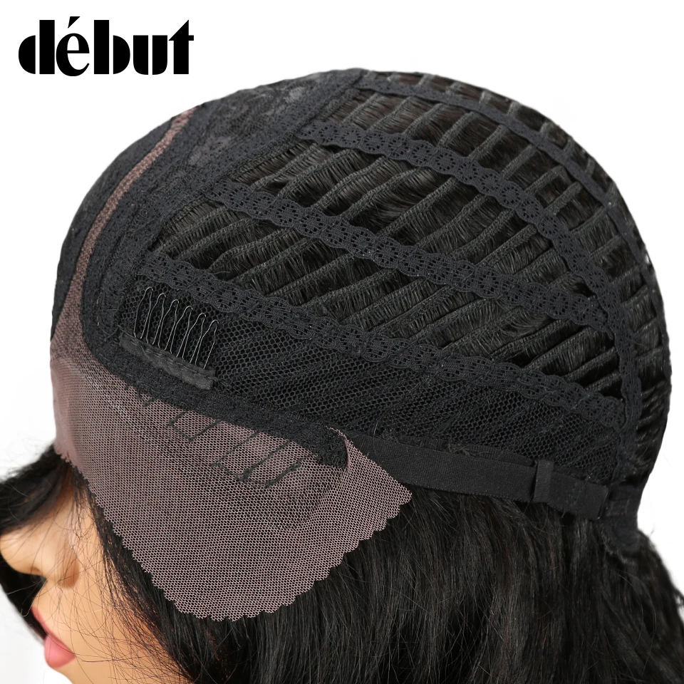 Дебютные парики из натуральных волос на кружеве для женщин надувные кудрявые