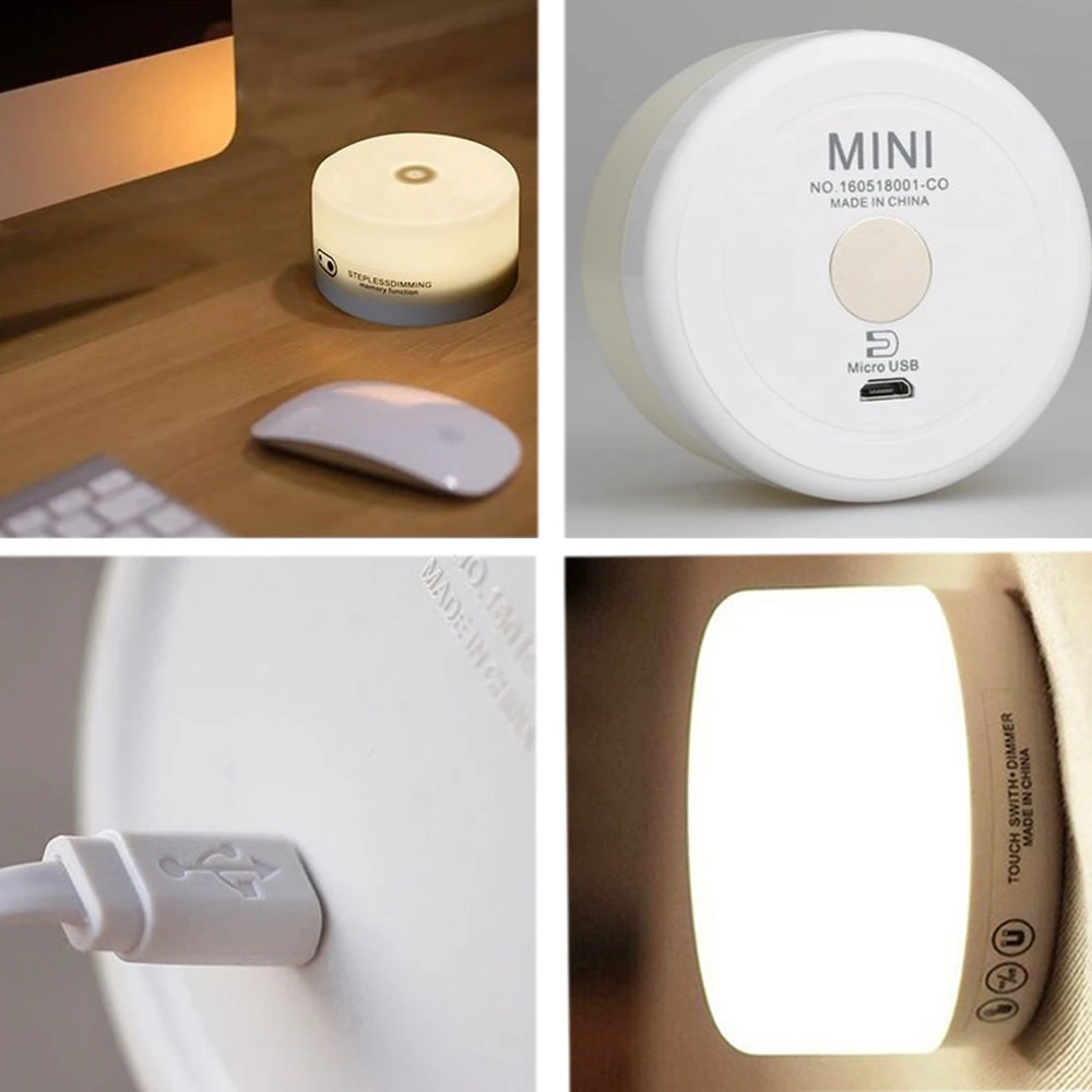 Сенсорный диммер LEDGLE настольная лампа мини прикроватный светильник