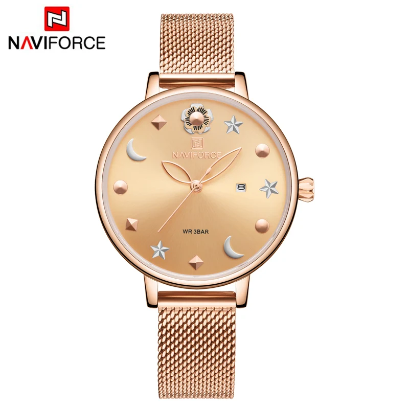 

Top Brand Women Luxury Watches NAVIFORCE Sport Waterproof Wrist Watches Casual Ladies New Fashion Quartz Clock Relogios Feminino