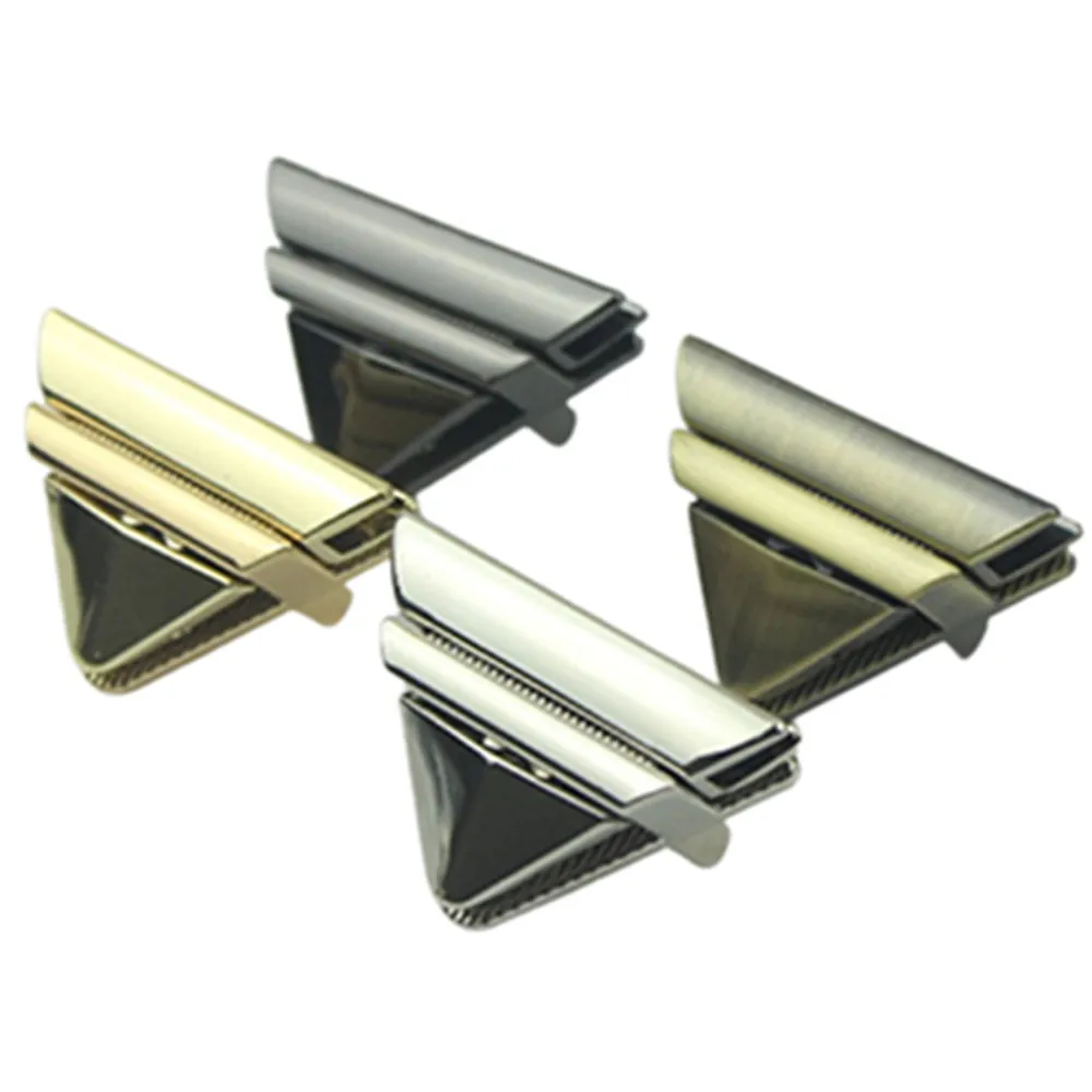 

Metal Triangle Press Lock Fashion Switch Lock For Diy Shoulder Handbag Bag Purse Luggage Hardware Closure Bag Parts Accessories