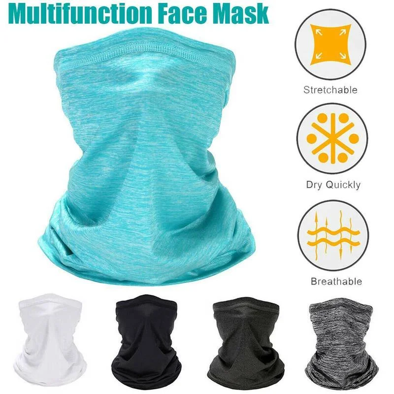 

2021 Multifunctional Outdoor Sports Scarf Neck Warmer Hiking Cycling Face Headgear Covering Turban Balaclava Headband Ski Masks