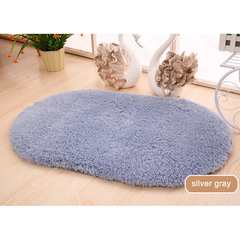 Овальный ковер 6 цветов коврики для спальни напольный пушистый Впитывающий