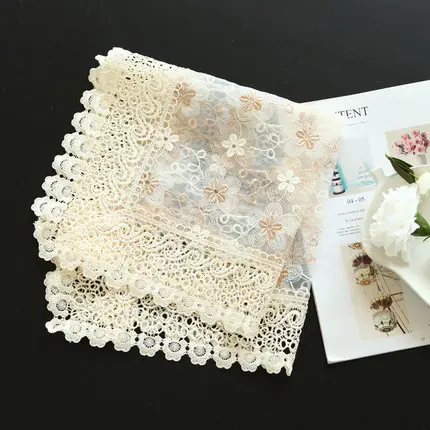 Европейская пасторальная скатерть кружевная вышивка полый прикроватный цветок