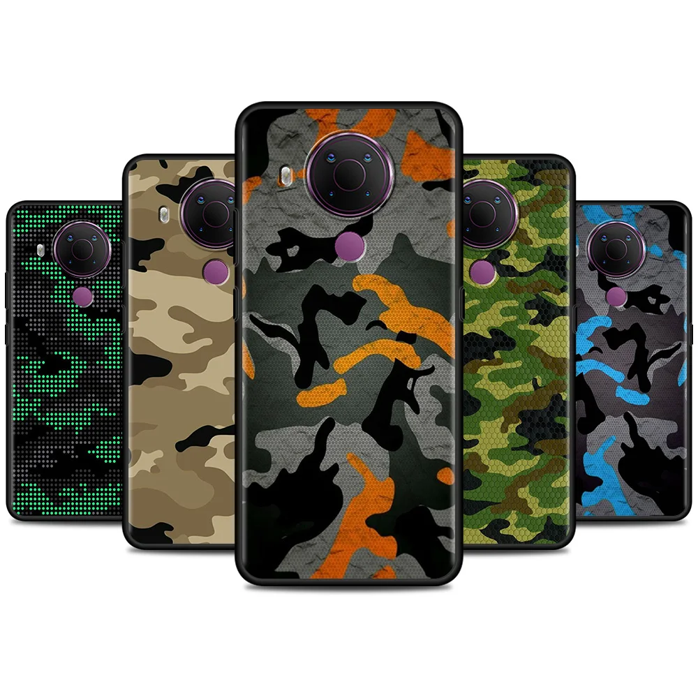 

Phone Case For Nokia 7.2 G10 5.4 5.3 3.4 8.3 1.4 2.4 Silicone Cover for nokia X10 X20 XR20 Fundas Camo Army Camouflage