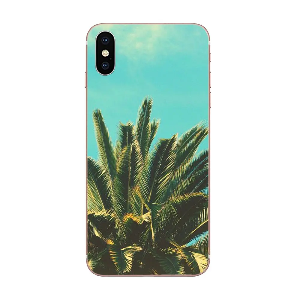 Тропические пальмы листья пляжная летняя Гавайская для Galaxy Grand A3 A5 A7 A8 A9 A9S On5 On7 Plus