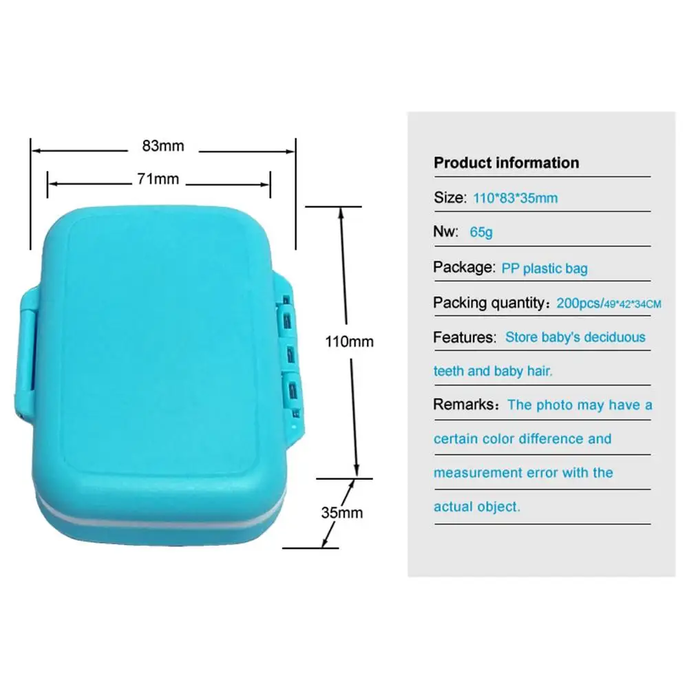 Caja de dientes de beb&eacute;, recogedora de pelo de beb&eacute;, caja de pl&aacute;stico para guardar dientes de leche, casa para ni&ntilde;os y ni&ntilde;as-5