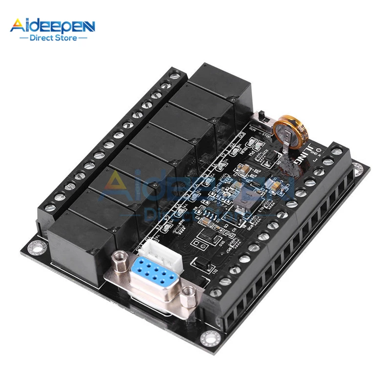 Controlador Programável Plc dc 24v Módulo de Relé com Base Placa de Controle Industrial Controlador Lógico Programável