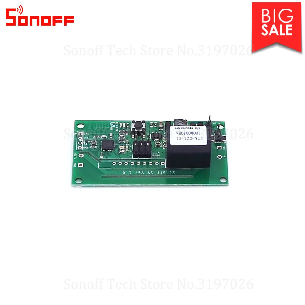 Itead Sonoff SV 5-24V Safe Voltage Wireless WiFi Smart Home Switch Module Support Secondary Development Work with eWeLink APP |