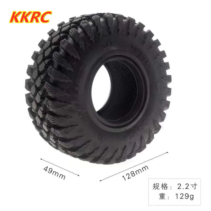 4 шт. 128 мм 2 &quotрезиновые шины для 1:10 RC Rock Crawler Trx4 Axial SCX10 90047 D90 D110 TF2 Traxxas | Игрушки и