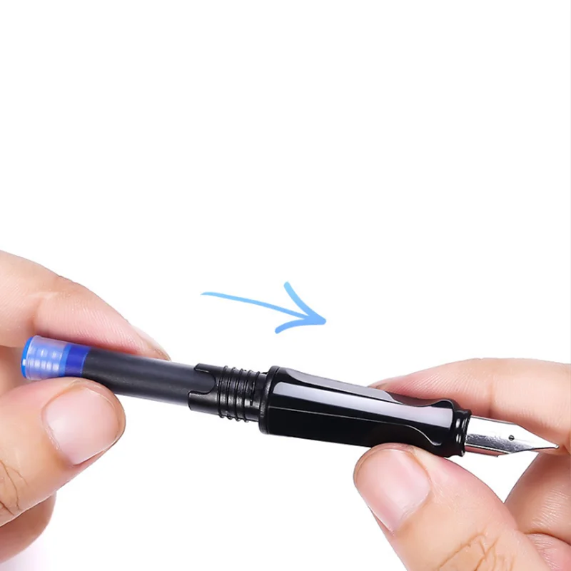 Чернильные стержни одноразовые для перьевой ручки картриджи синие Черные