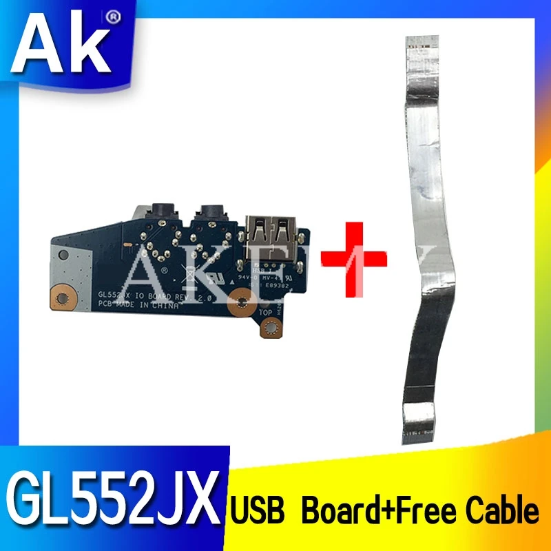 USB плата аудио разъем для ASUS GL552 GL552J GL552JX ZX50J ноутбук 100% TESED OK Бесплатный