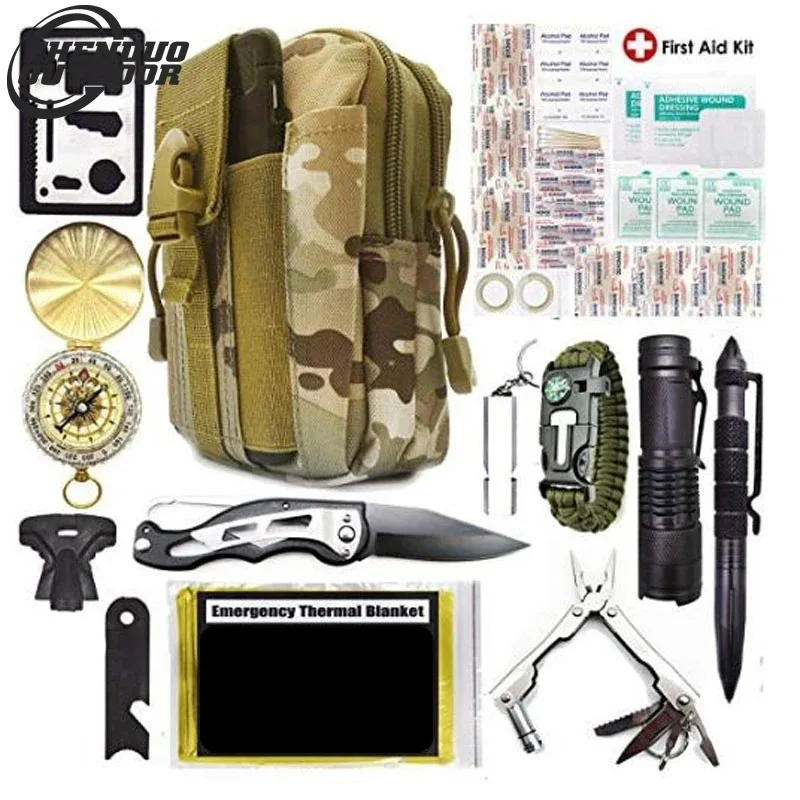 

40pcs/Set Portable Emergency Survival Set First Aid Kit for Medicines Outdoor Camping Hiking Medical Bag Emergency Handbag