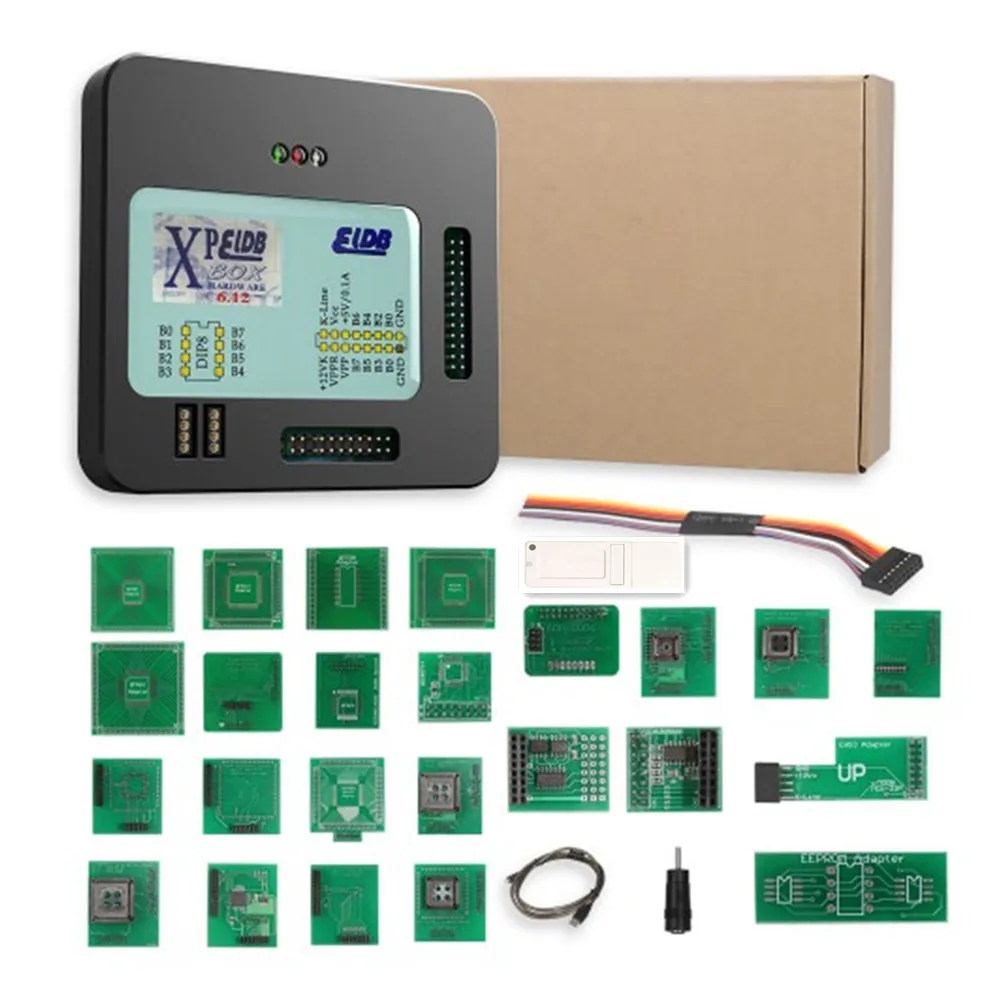 Newly Xprog 6.17 XPLEDB V6.17 Add 4 adapters than XPROG V5.84 ECU Programmer |