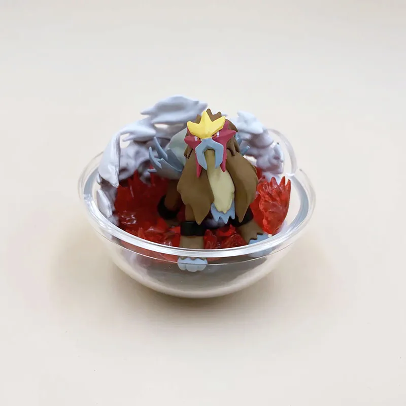 6 шт./компл. аниме прозрачный шар с воббуфетом Mew Treecko Magnemite Entei bellosom Pikachus Pokemones