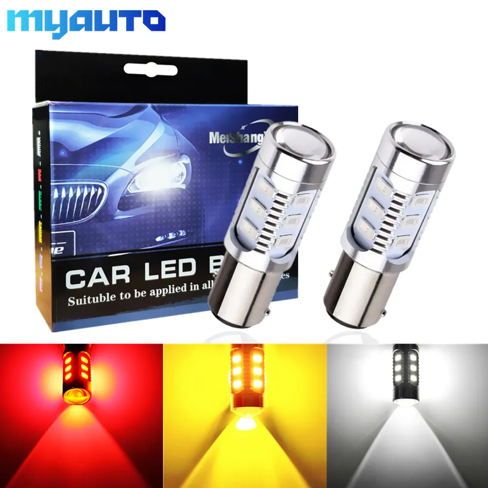 

2 шт. P21/5 Вт светодиодный 1157 BAY15D светодиодный чип 12SMD 5630 высокой мощности автомобильная лампа авто тормоз обратный конец лампочка 12 В красный белый желтый