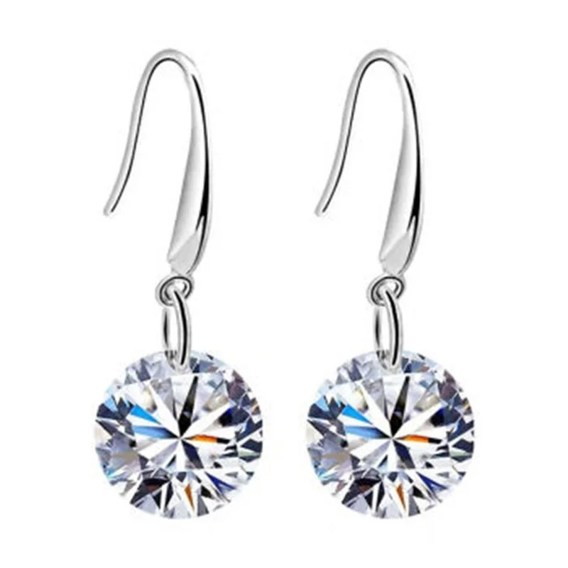 

Zircon Artificial Diamond Earrings Korean Fashion Long Earrings for Women