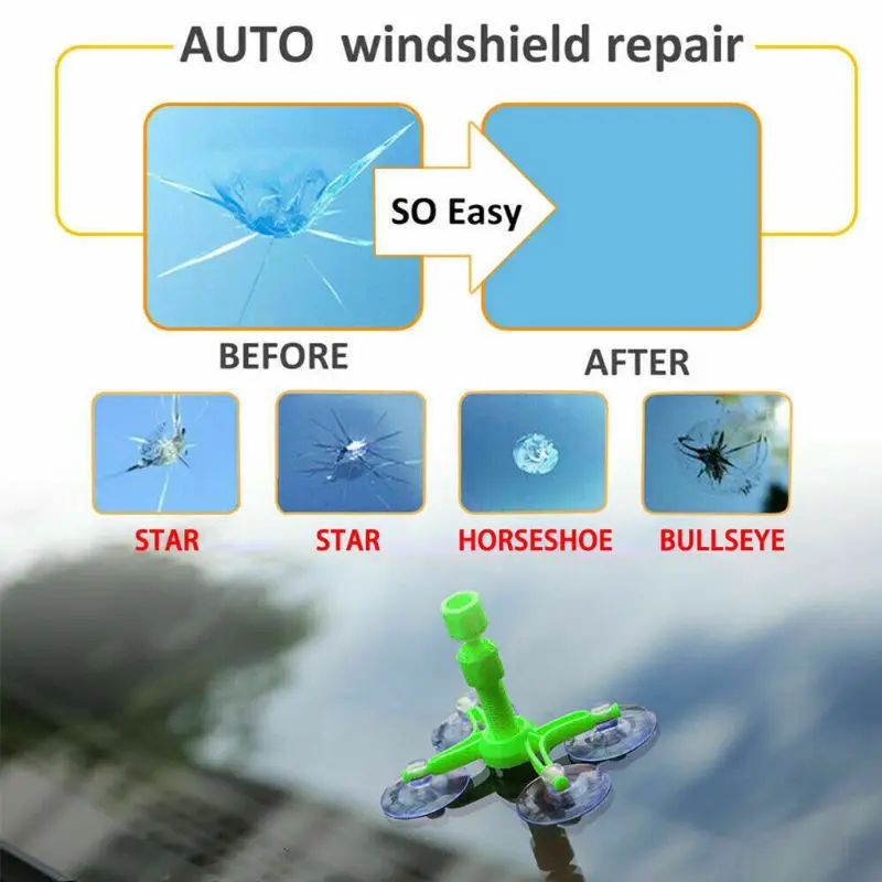 

MOLE Windshield Car Window Glass Crack Repair Glue Kit Quick Fix DIY Car Windscreen