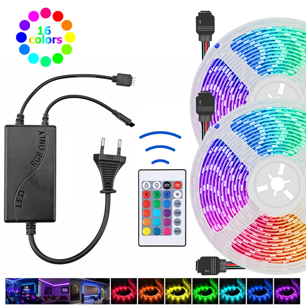 

Multi-functional RGB LED Wireless Controller 300W 12V 4 Pin 24 Keys Remote Strip Lighting Controllers for Strip Tape