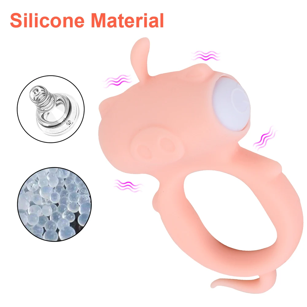Вибрирующее кольцо на пенис секс-игрушки для мужчин двойная Задержка эякуляции