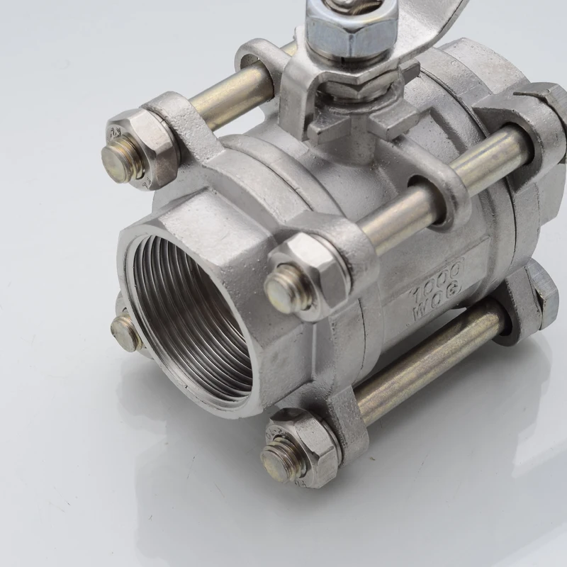 BSPT 1/2 &quotDN15-DN100 3 шт полный порт шаровой клапан тип резьбы нержавеющая сталь 316 1000psi