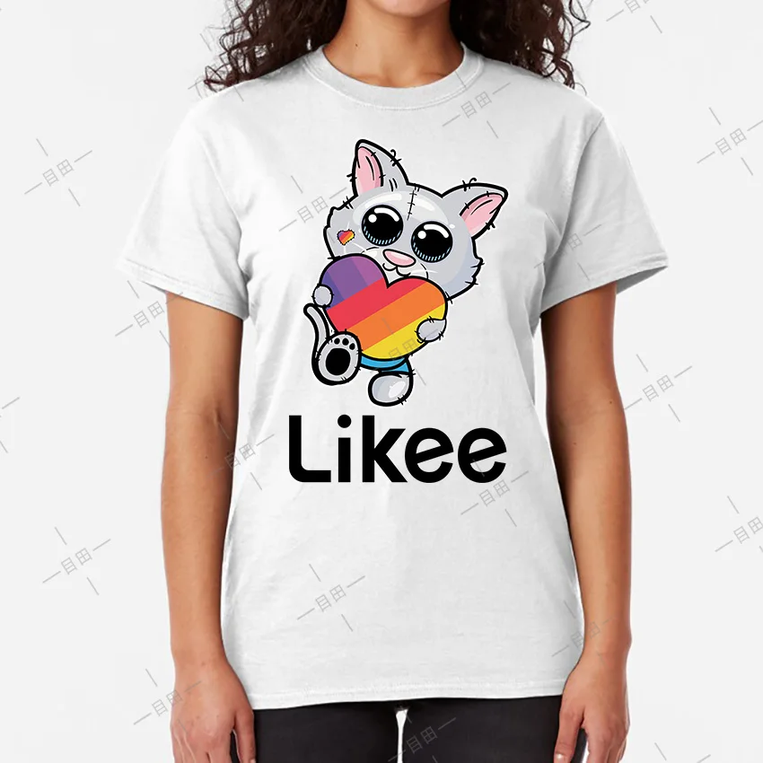 Likee футболка для приложения likee heart ca 2020 классная подарочные футболки|Мужские