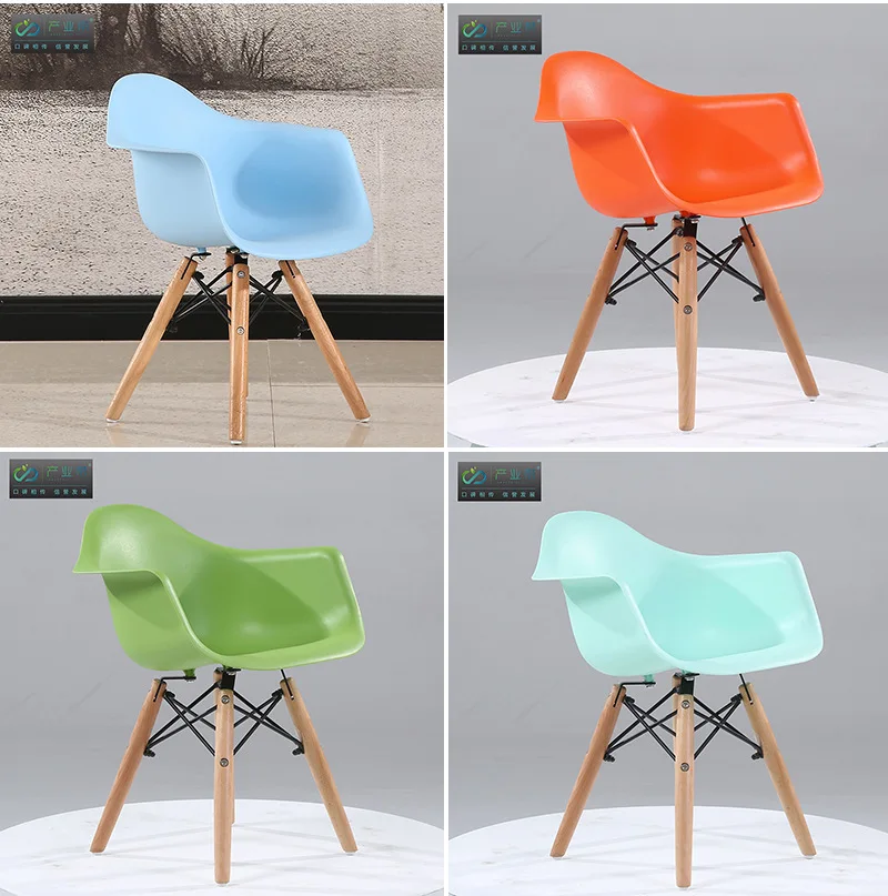 Nordic children furniture kids stool plastic wood chair children toddler designer fashion Kids chair home furniture dropshipping