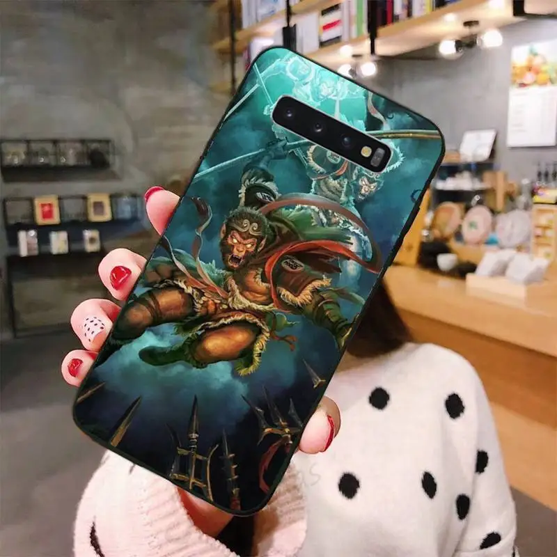 

Monkey King Sun Wukong Phone Case For Samsung A50 A51 A71 A20E A20S S10 S20 S21 S30 Plus ultra 5G M11 funda shell
