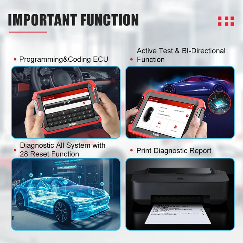 

ANCEL DS600 Automotive Scanner All System OBD2 Code Reader SRS Airbag Engine TPMS SAS Oil Reset DPF ECU OBD2 Car Diagnostic Tool