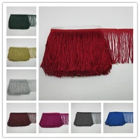 10 meters 15cm wide fringe lace trim tassel polyester fringe trimming latin dress stage clothes accessorie lace ribbon