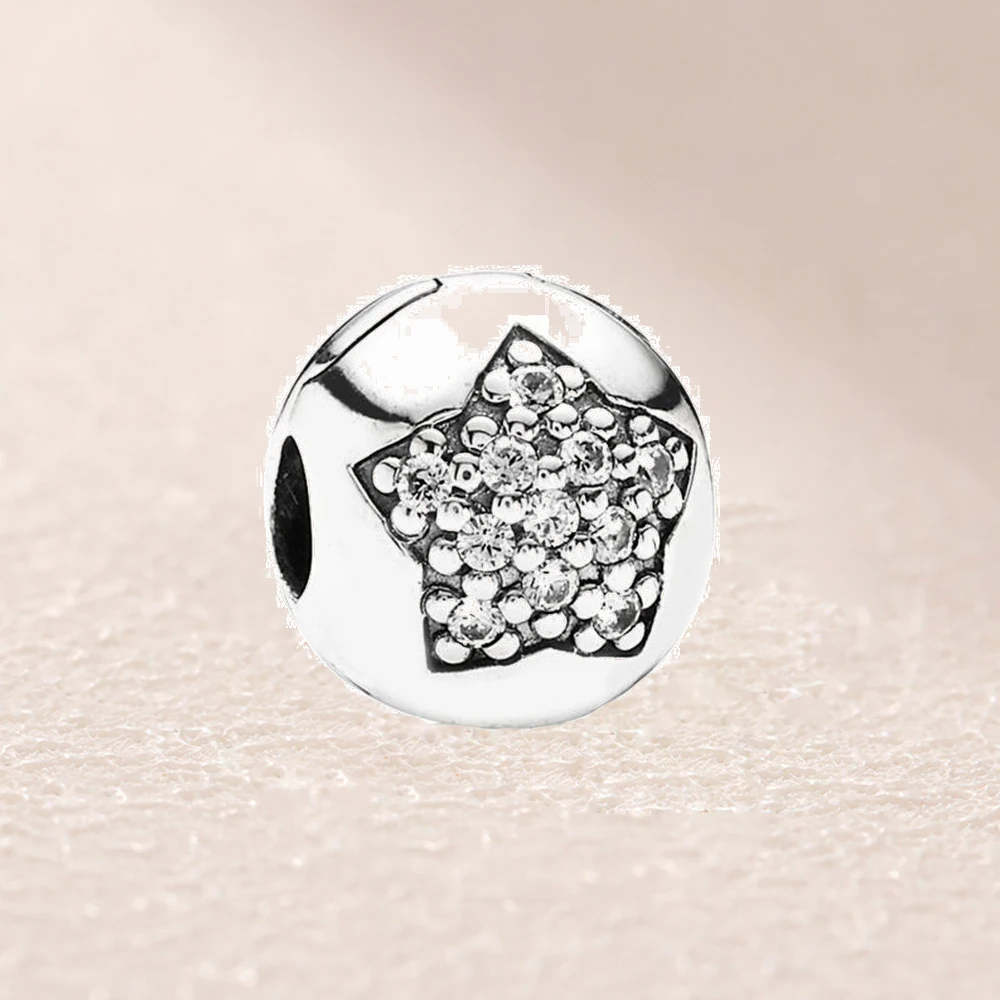 

791056CZ Pave Star Clip