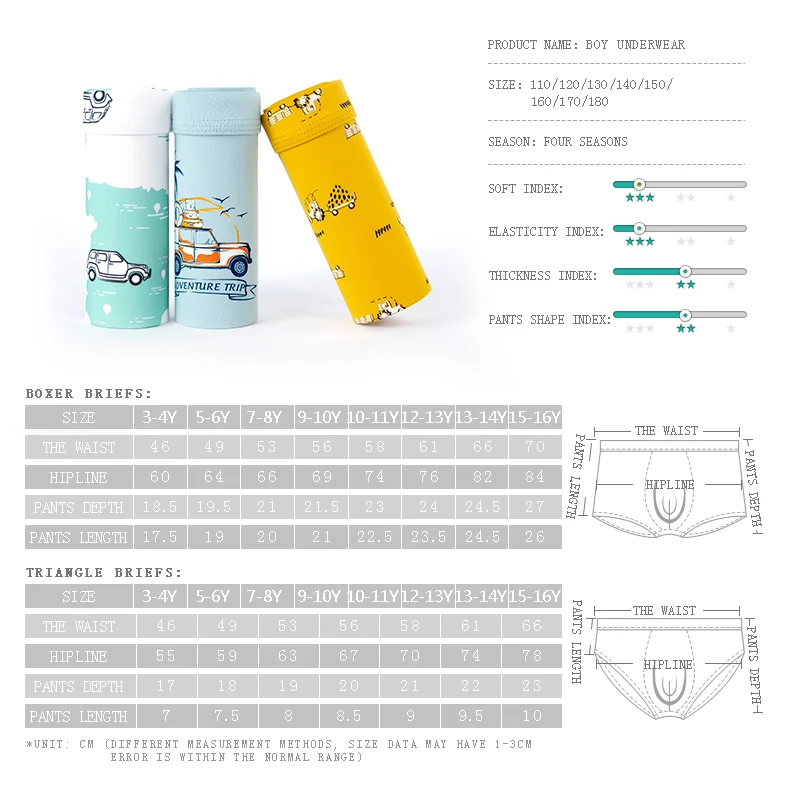 

Children Cotton Underwear Panties for Boys Cartoon car Plaid Underpants Fashion Kids Boutique Briefs Teenage Boxers Shorts 3-16Y