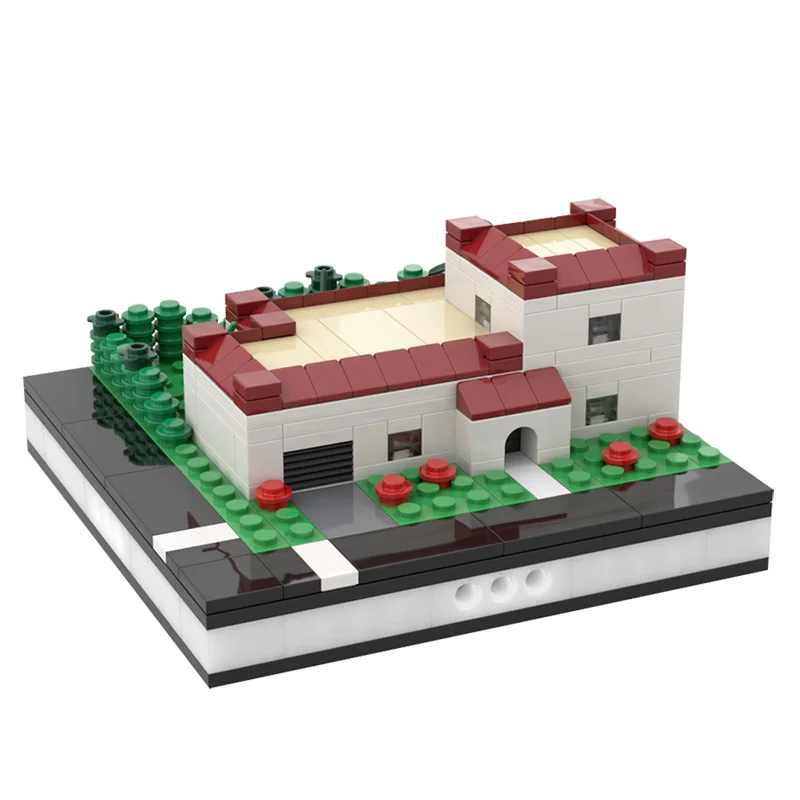 

MOC Building Private House Modular City Diy Building Blocks Bricks Collection Mini Street View Creative MOC Architecture Toys