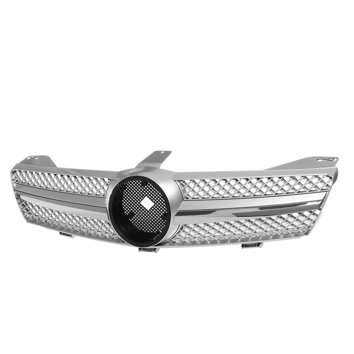 Хромированная Серебристая решетка передняя бампера для автомобиля гриль Mercedes Benz