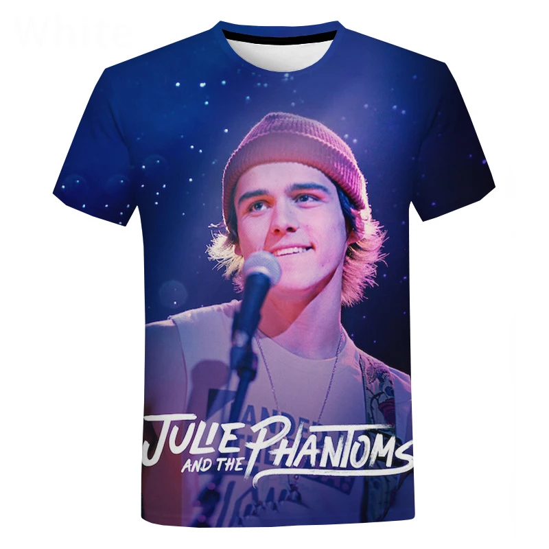

Новое поступление футболка Julie and the Phantoms с 3D принтом для мужчин и женщин Harajuku с коротким рукавом в стиле хип-хоп Повседневная Уличная одежда ...