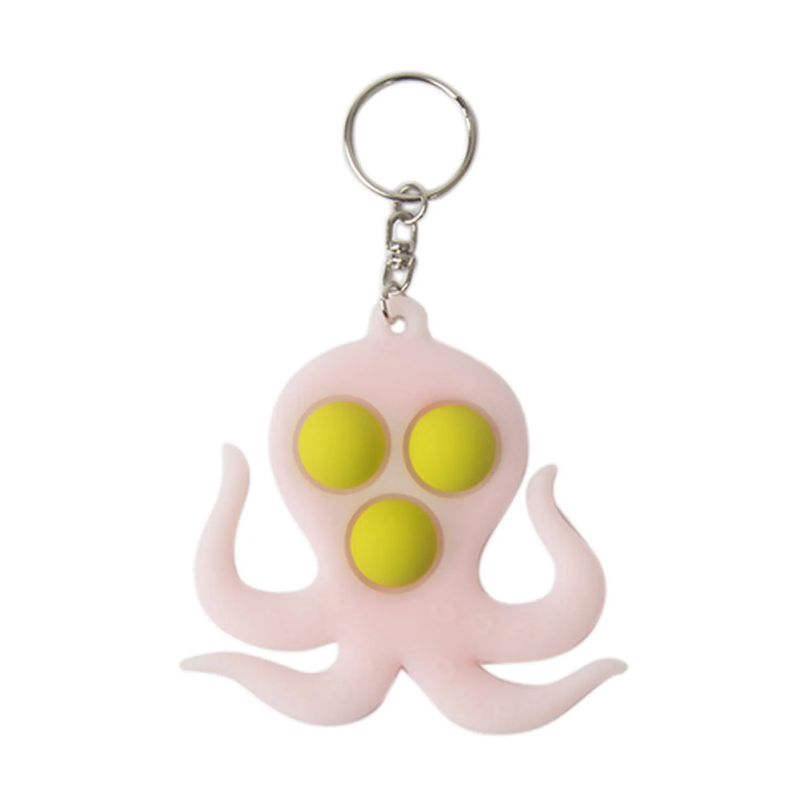 

2021 New Decompression Toys Silica Gel Decompression Toy Decompression Turnover Key Ring