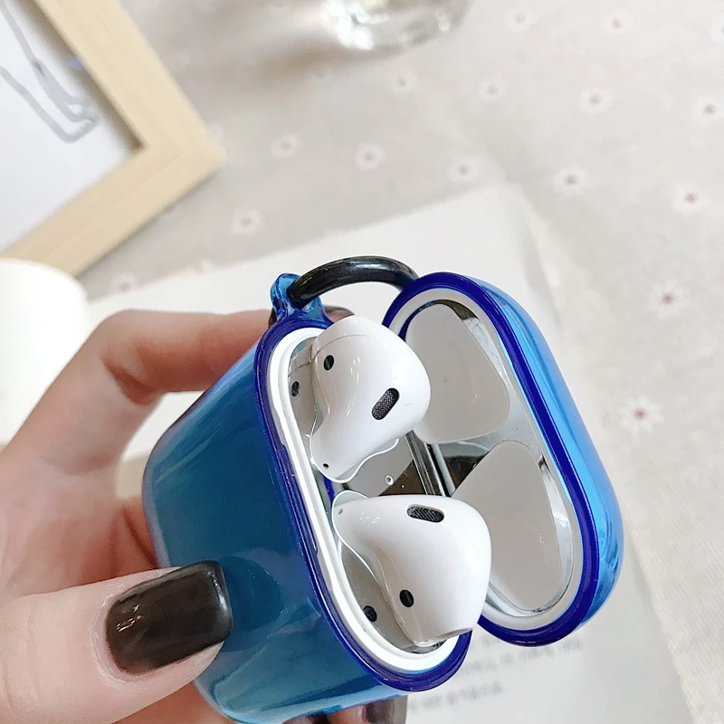 Сверкающая блестка звезда чехол для Airpods 1 2 беспроводные Bluetooth наушники