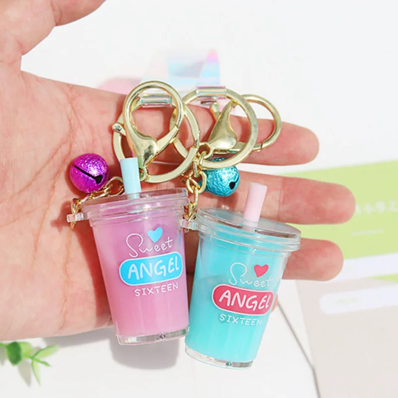 Брелок для ключей Женский милый мини брелок с подвеской в виде кокосового молока