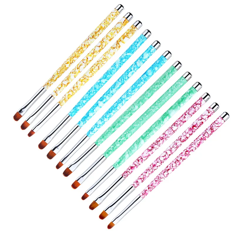 3 шт./компл. нейл арта акрил УФ гель для ногтей строитель лепесток цветок Картина