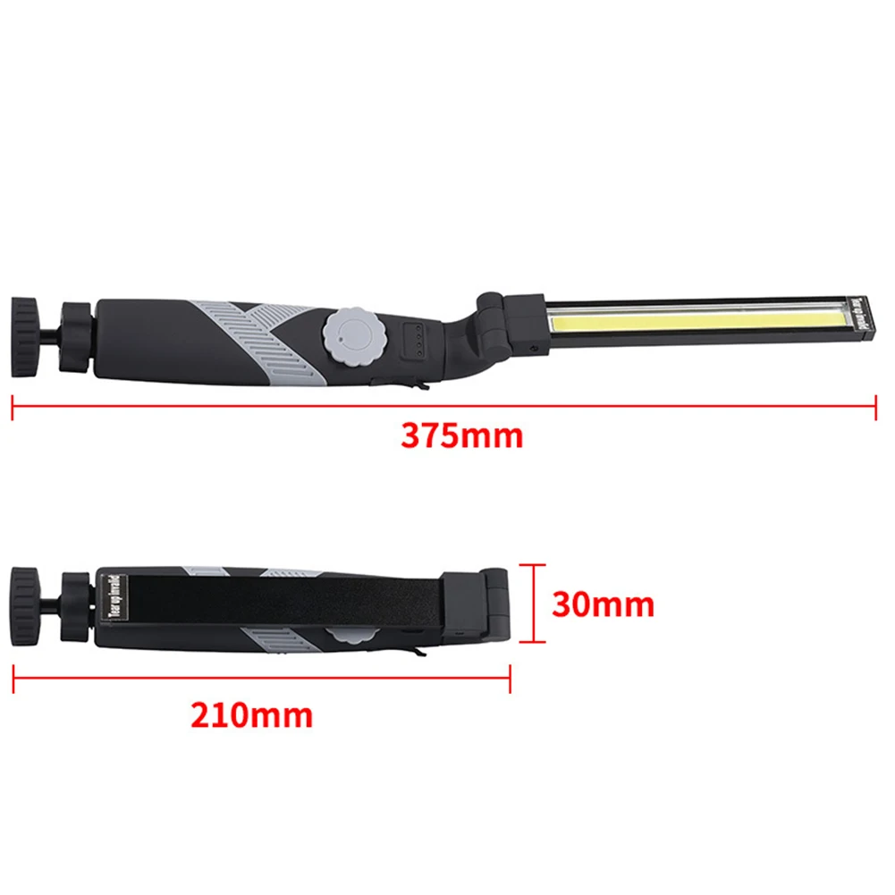 Вращающийся COB ручной плавный Регулируемый складной рабочий светильник USB Перезаряжаемый ночной Светильник s лампа портативный Рабочий светильник-вспышка