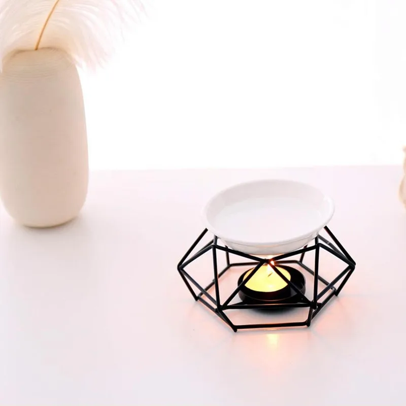 Железная ароматерапевтическая печь металлический геометрический подсвечник