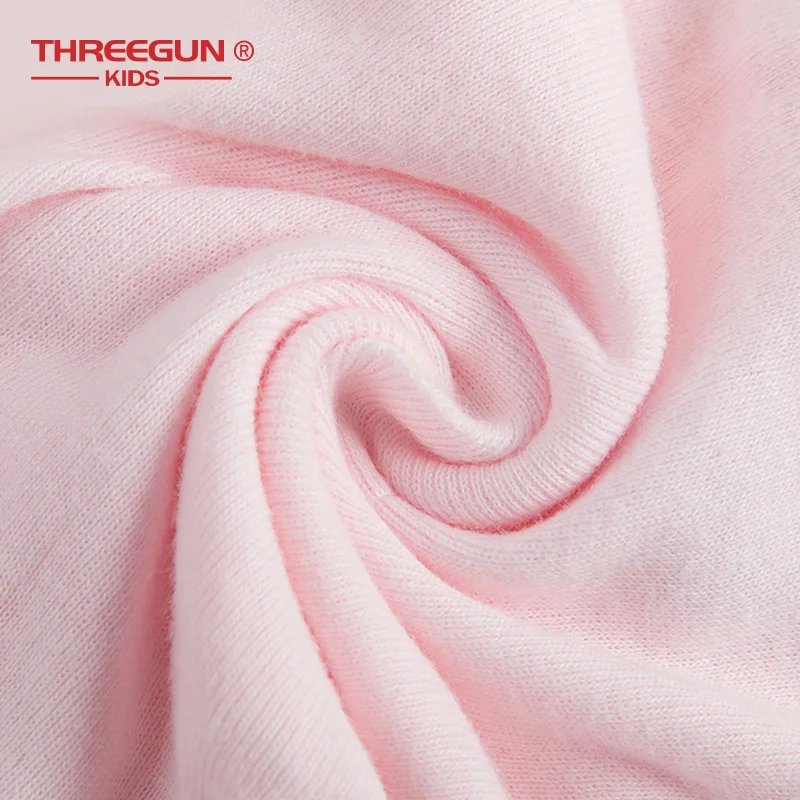 THREEGUN/детское нижнее белье для девочек; хлопковые трусы; детские короткие трусики; дышащие трусы со средней талией для подростков; нижнее белье с бантом из ленты