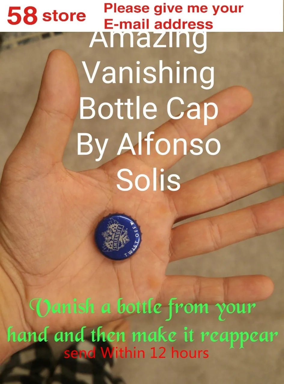 

Amazing Vanishing Bottle Cap By Alfonso Solis , Magic instruction,Magic Trick
