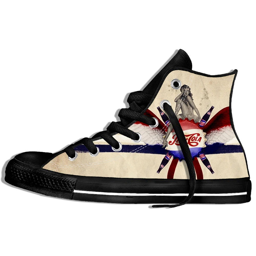 Прогулочные парусиновые ботинки дышащая обувь с классическим логотипом Pepsi и