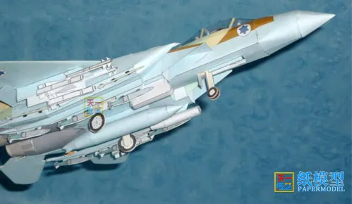 Модель солдатика из кубической бумаги Израиля F15 Thunderbolt самолёт ручной работы в