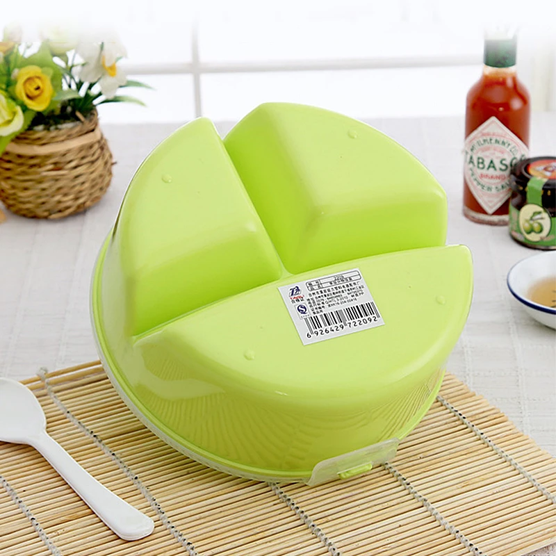 Bento Box Microwavable контейнер для продуктов питания для детей ланча хранения с тремя отсеками и ложкой